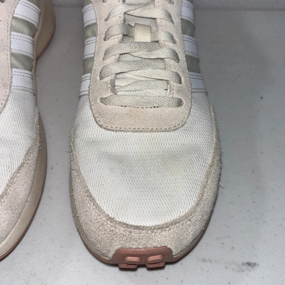 Adidas Retro Running Style‎ Sneakers Cream White Casual Athleisure Men Size